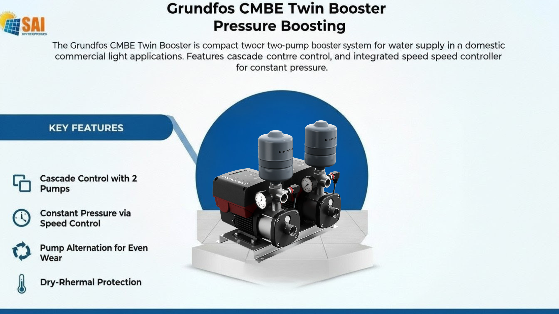 Grundfos CMBE Twin Booster